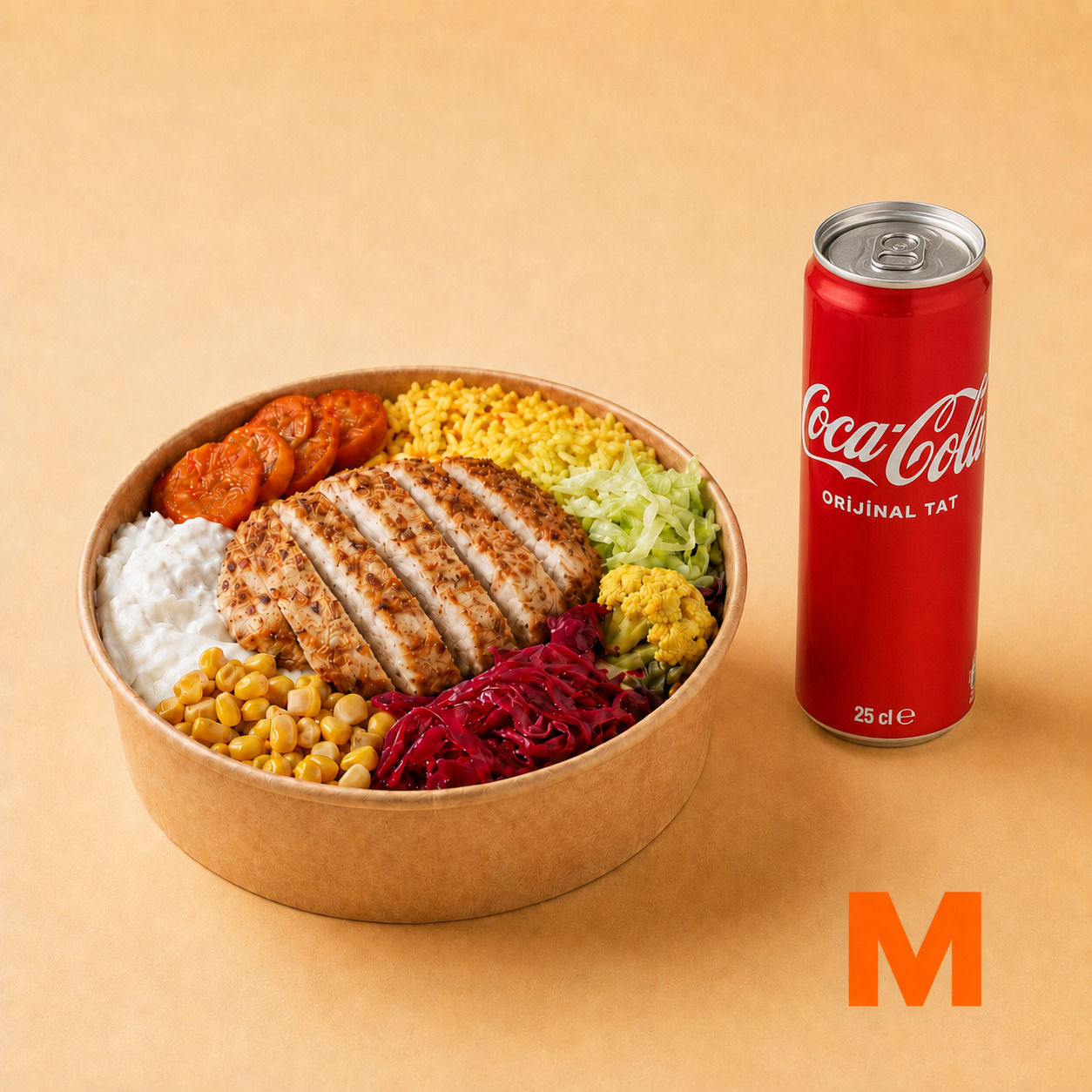 Izgara Tavuk Bowl + Coca-Cola (25 cl.)