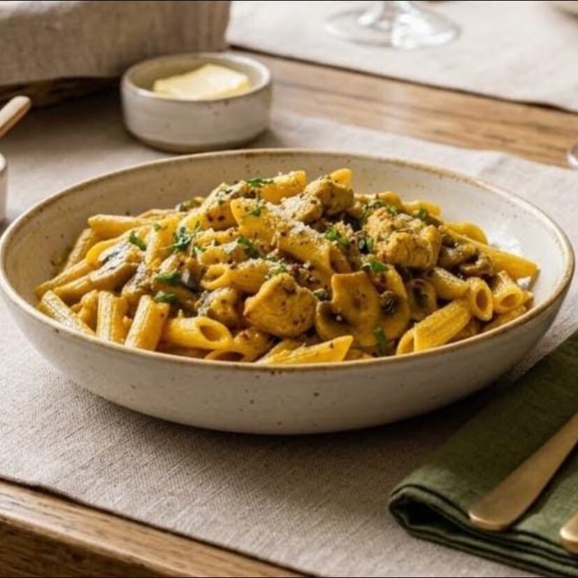 Köri Soslu Penne