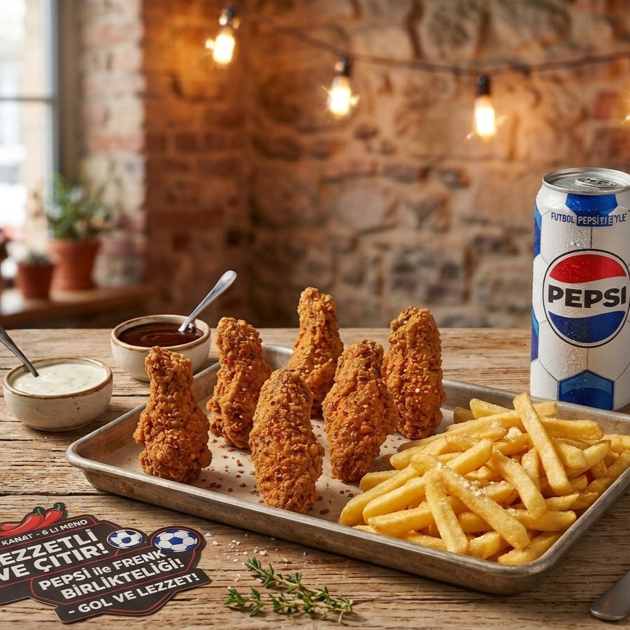 Spicy Wings Asya 6'lı Menü