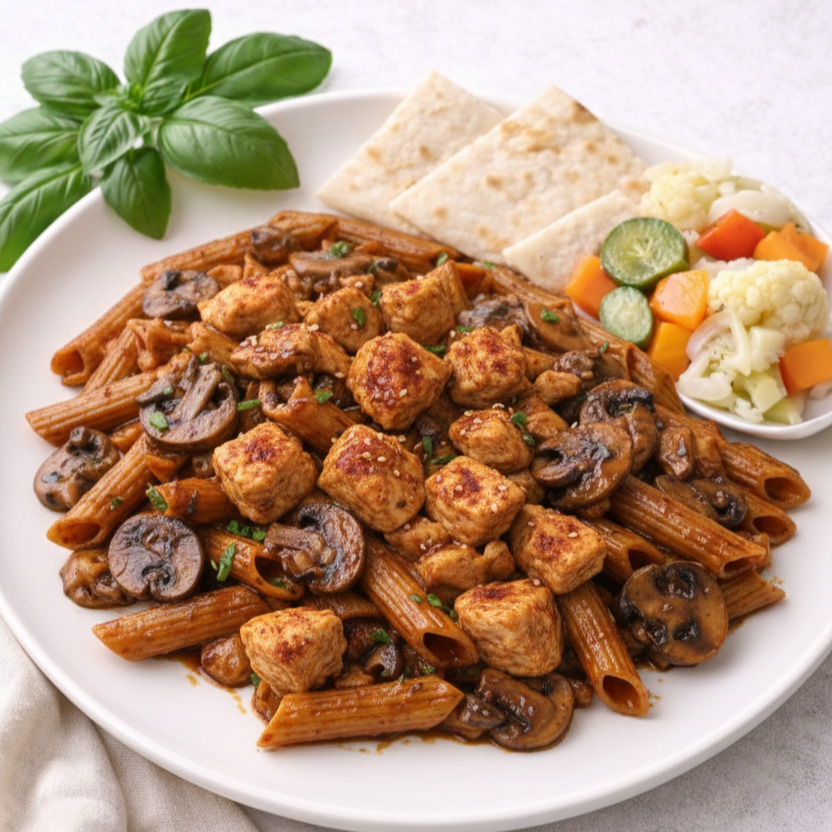 Soya Soslu Tavuklu Penne (Tam Porsiyon)