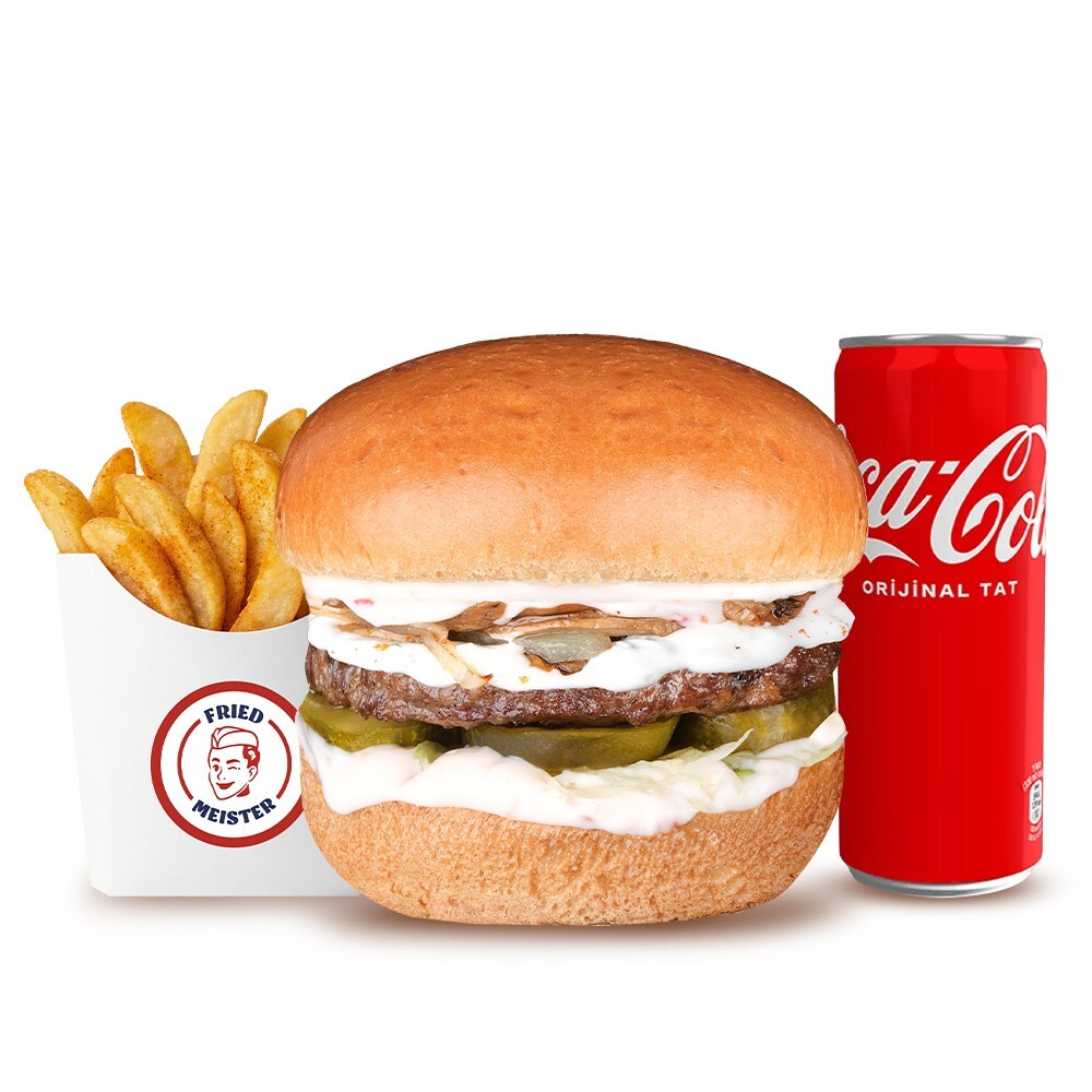 Meister Onion&Mush Burger Menü