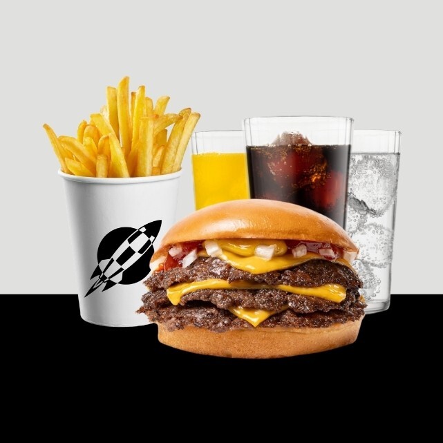 Triple Classic Cheeseburger Menü
