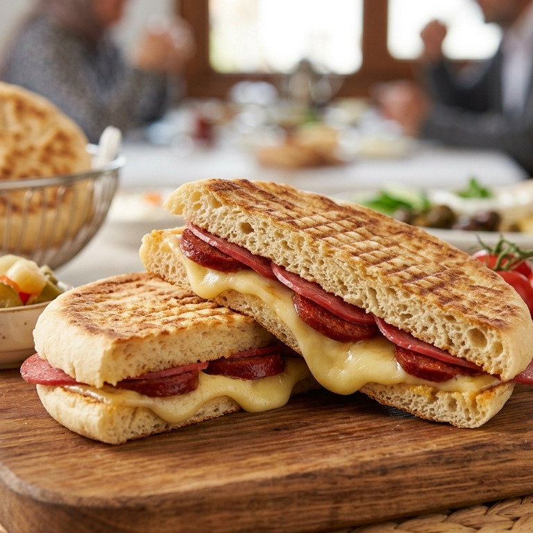 Bazlama Karışık Tost