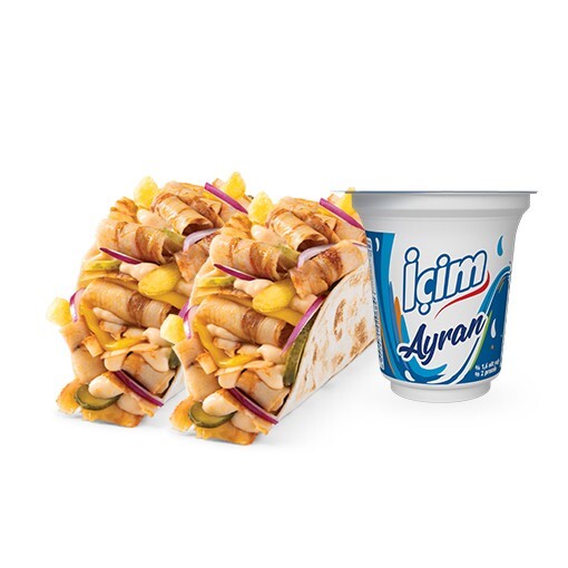 Ekonomik 2'li Tako Menü (Tavuk Döner)