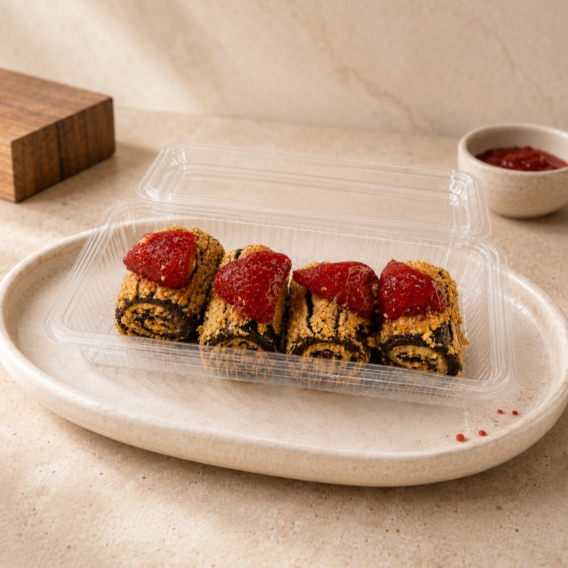Mini İbiza Çilekli Roll (300 Gr)
