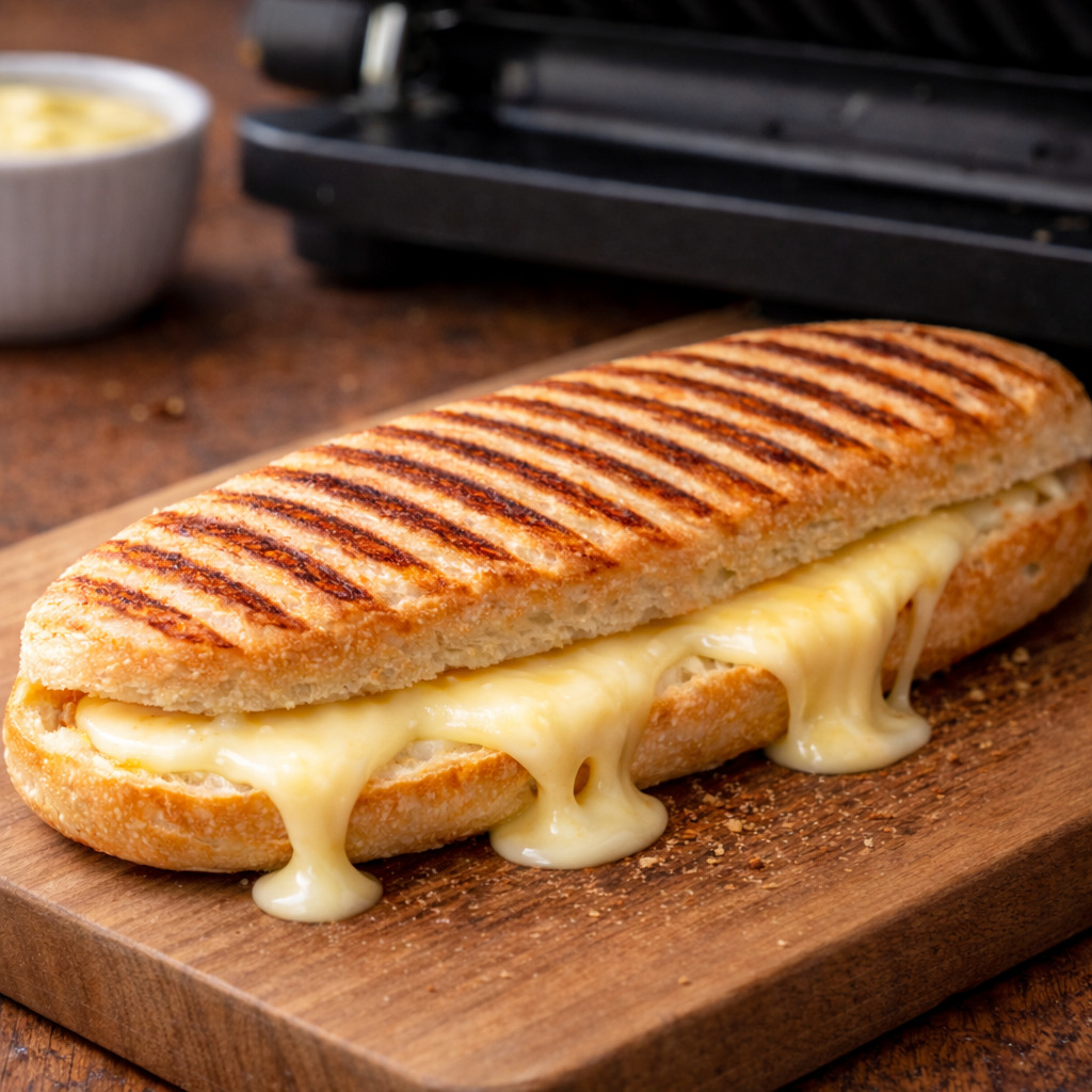 Yarım Ekmek Kaşarlı Tost