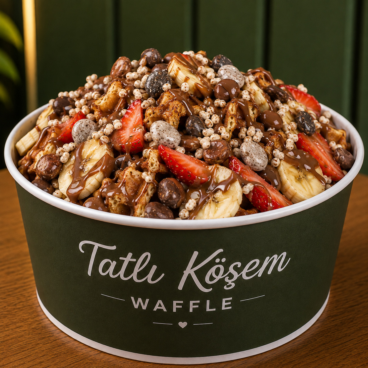 Çakıl Taşı Crunch Waffle Bowl