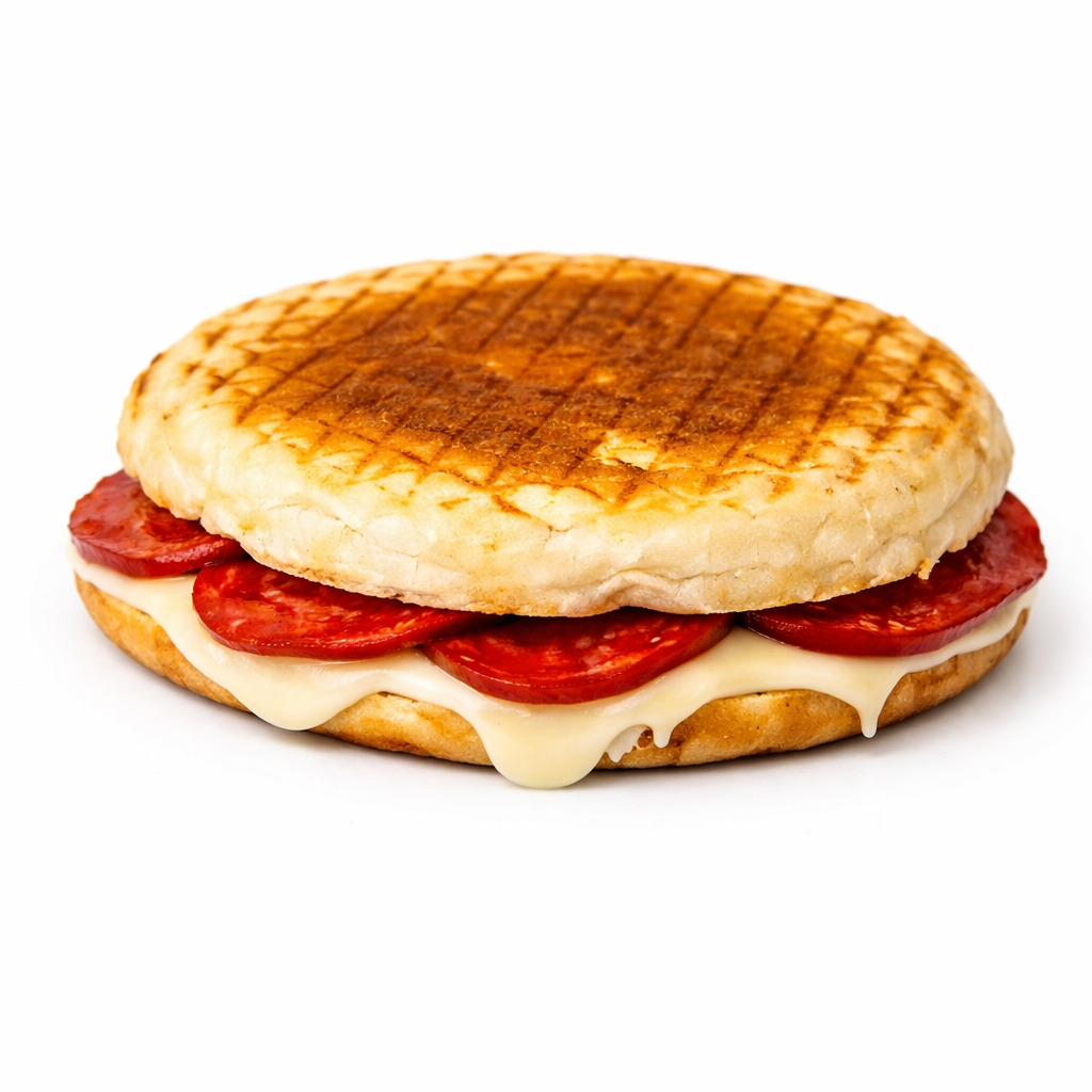 Sucuklu Kaşarlı Bazlama Tost