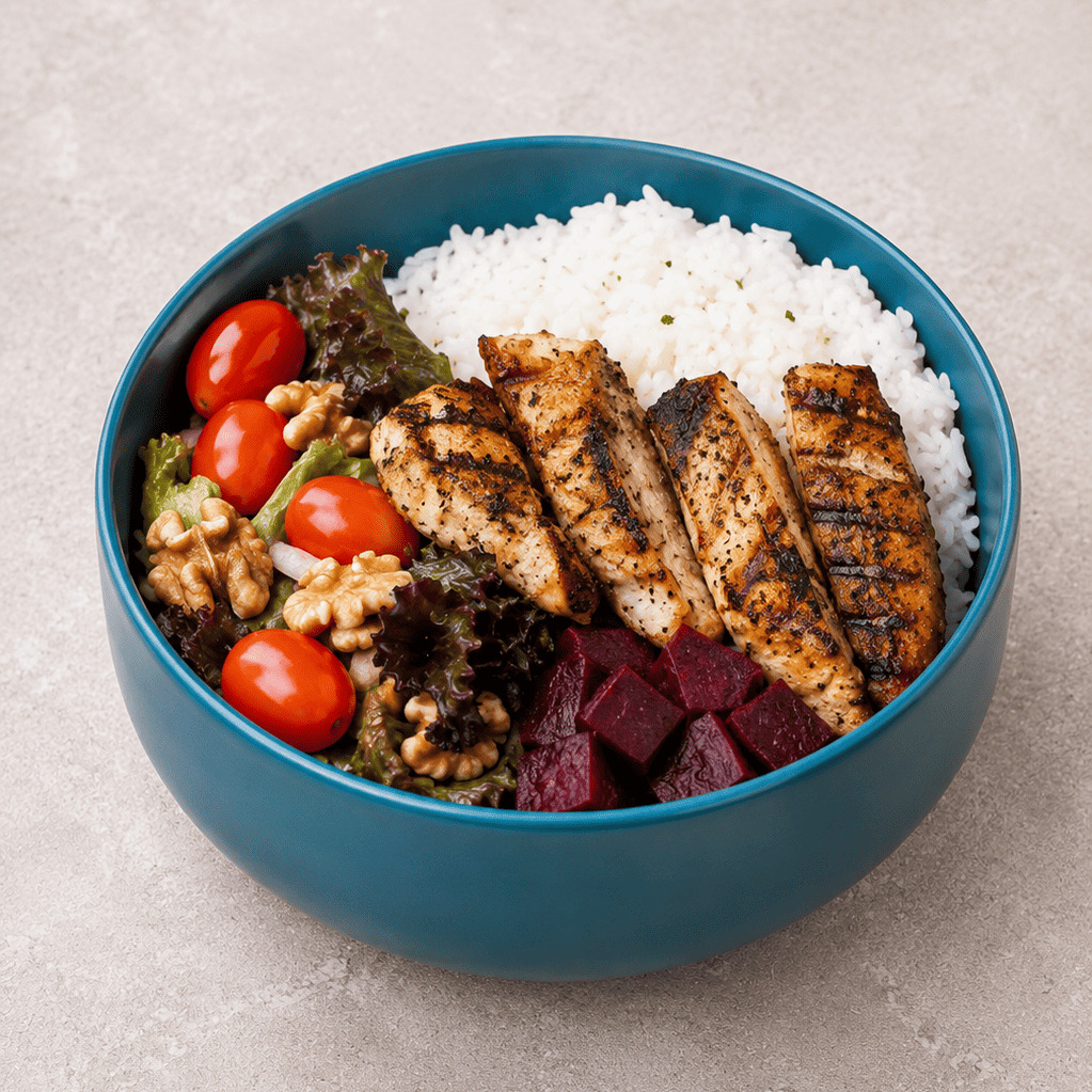 Yüksek Proteinli Tavuk Bowl