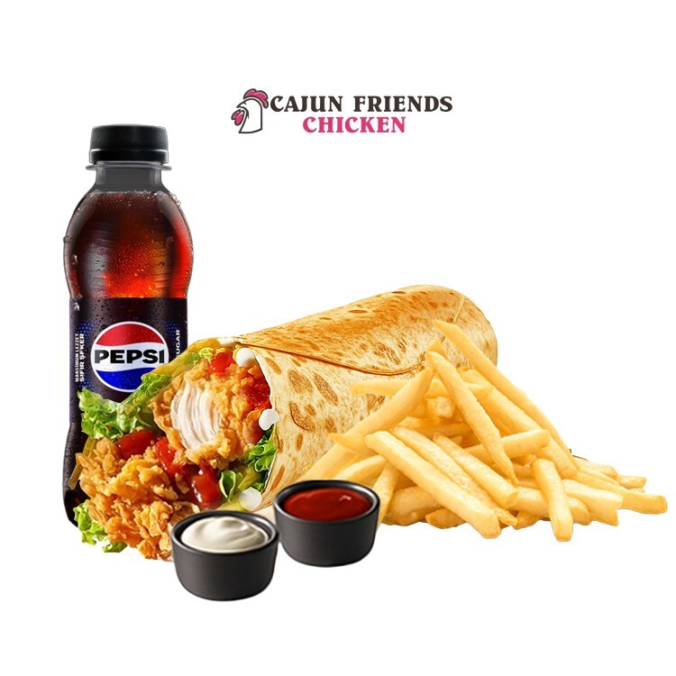 BBQ Tenders Roll Menü