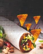 Doritos'lu Mega Çiğ Köfte Dürüm (250 gram)