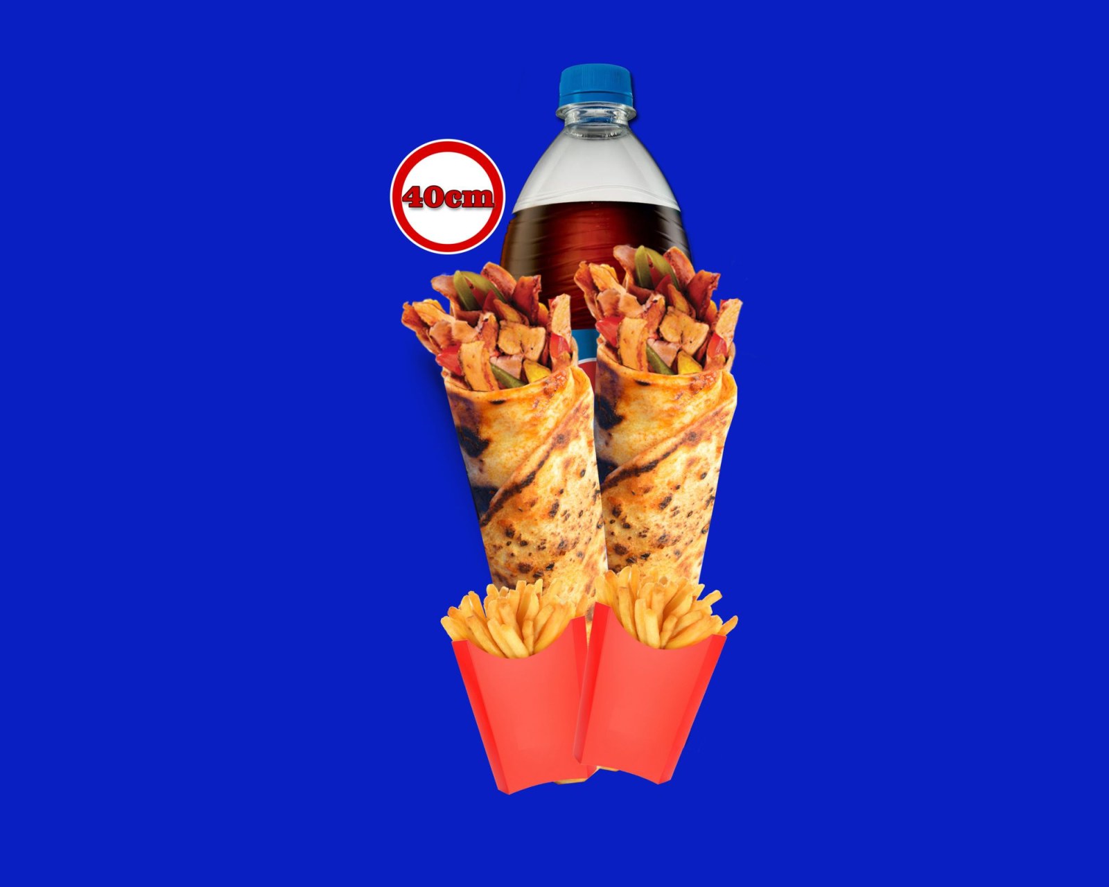 2'li Zurna Tavuk Döner Dürüm Menü