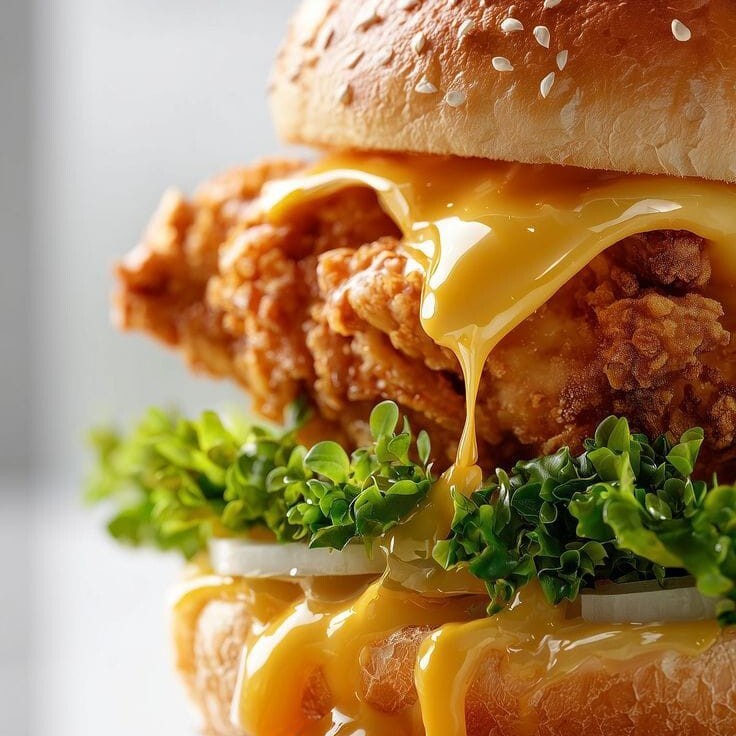 Chedarlı Chicken Burger Menü