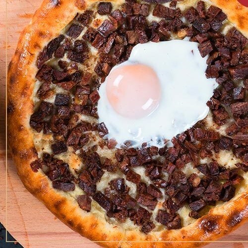 Kavurmalı Pide (Yuvarlak)