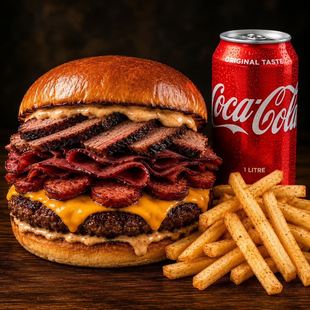 XL Deluxe Burger Menü