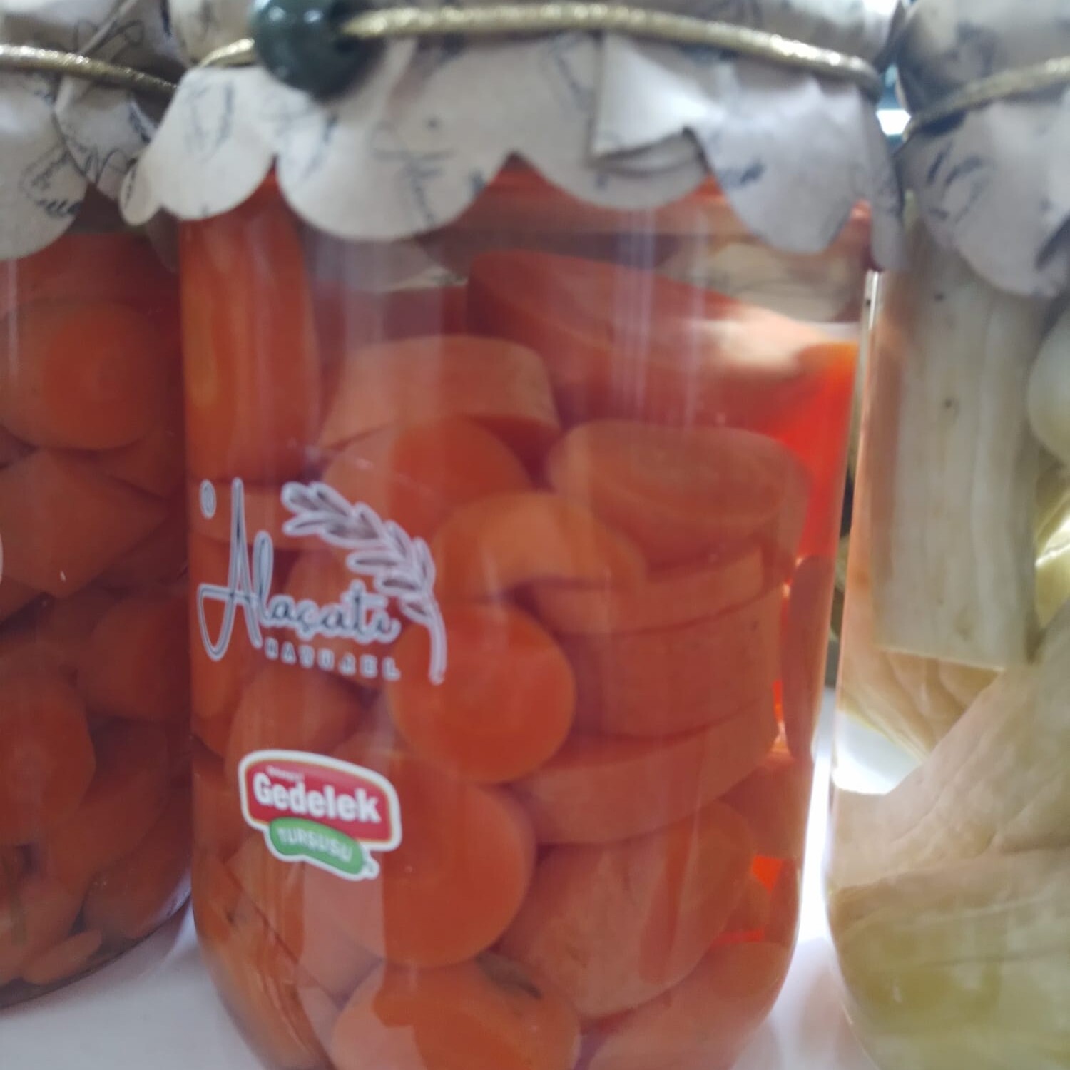 Havuç Turşusu Brut 600 Net 300 Gram Cam Şişe