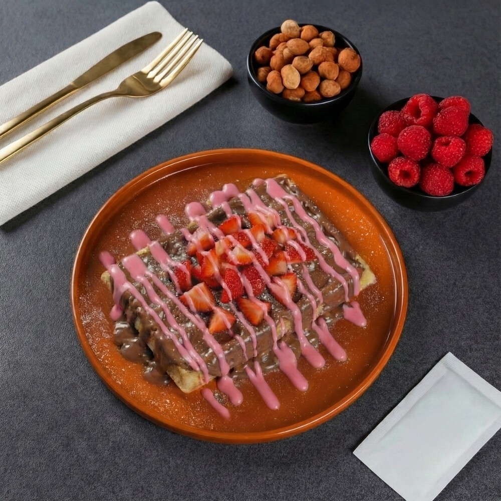 Strawberry Gold Waffle (Büyük Hamur)