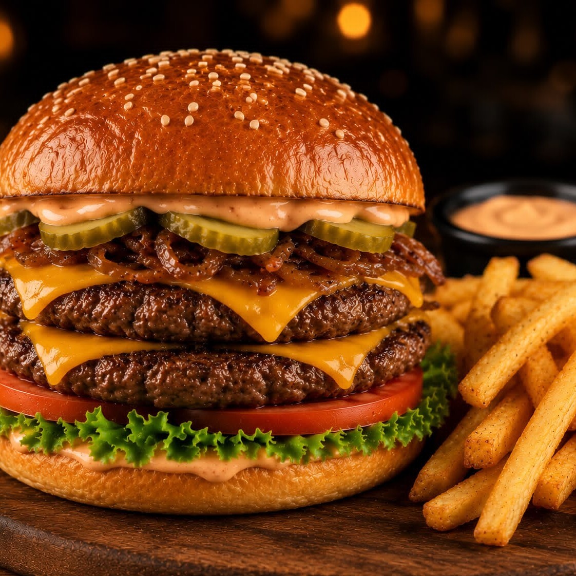 Cheese Burger Double