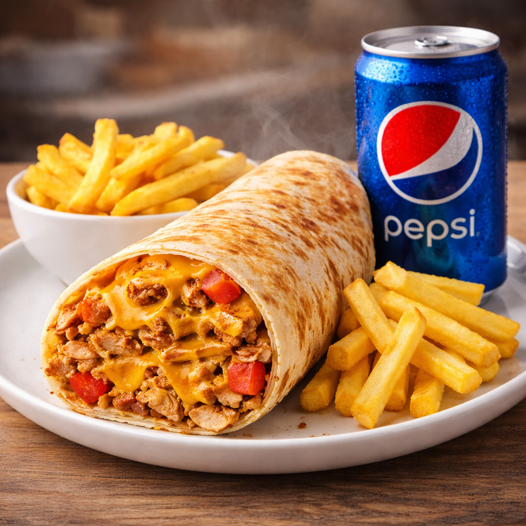 Mega Cheddarlı Menü 4