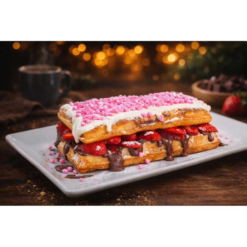 Double Berry Burst Waffle
