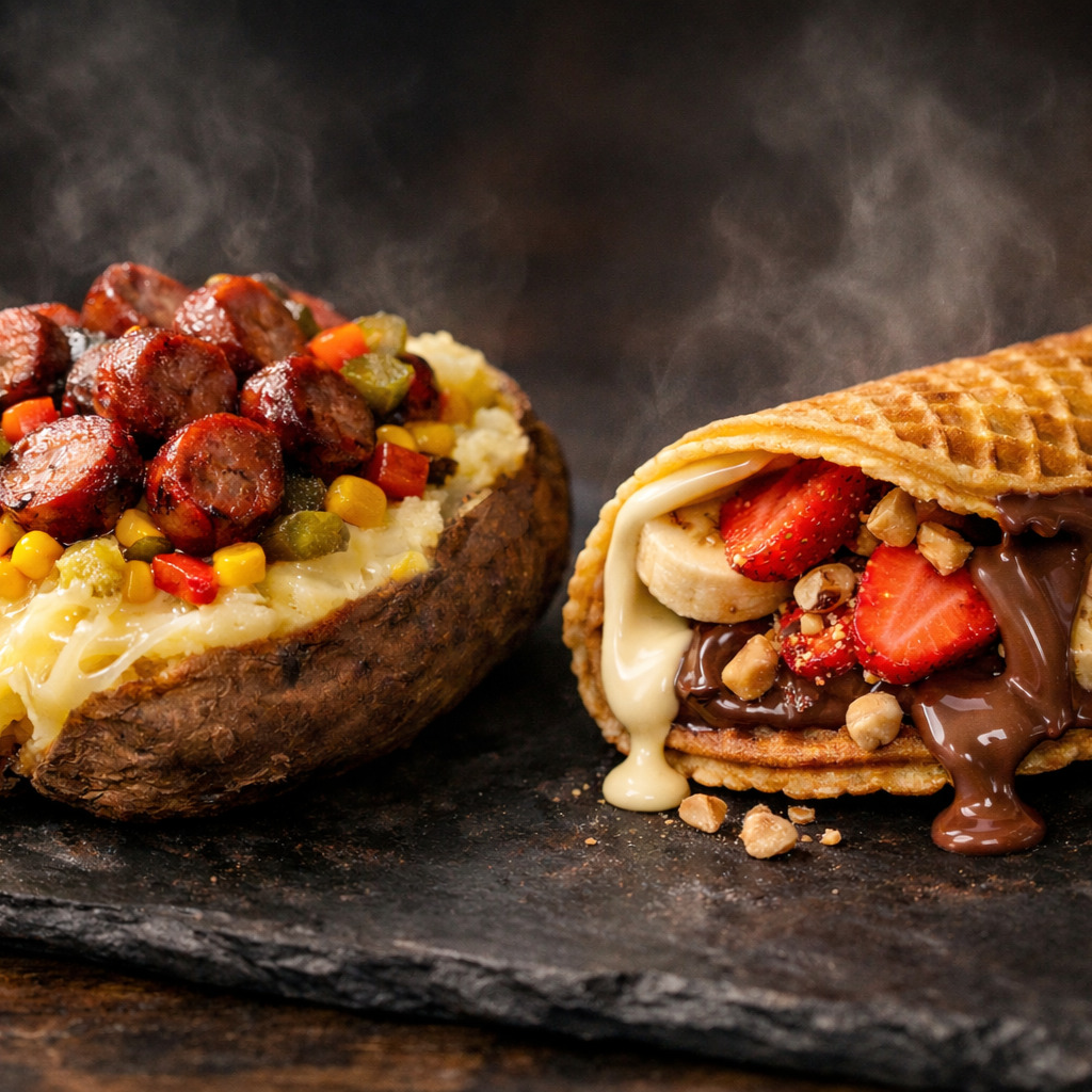 Kumpir & Waffle Sandviç Menü