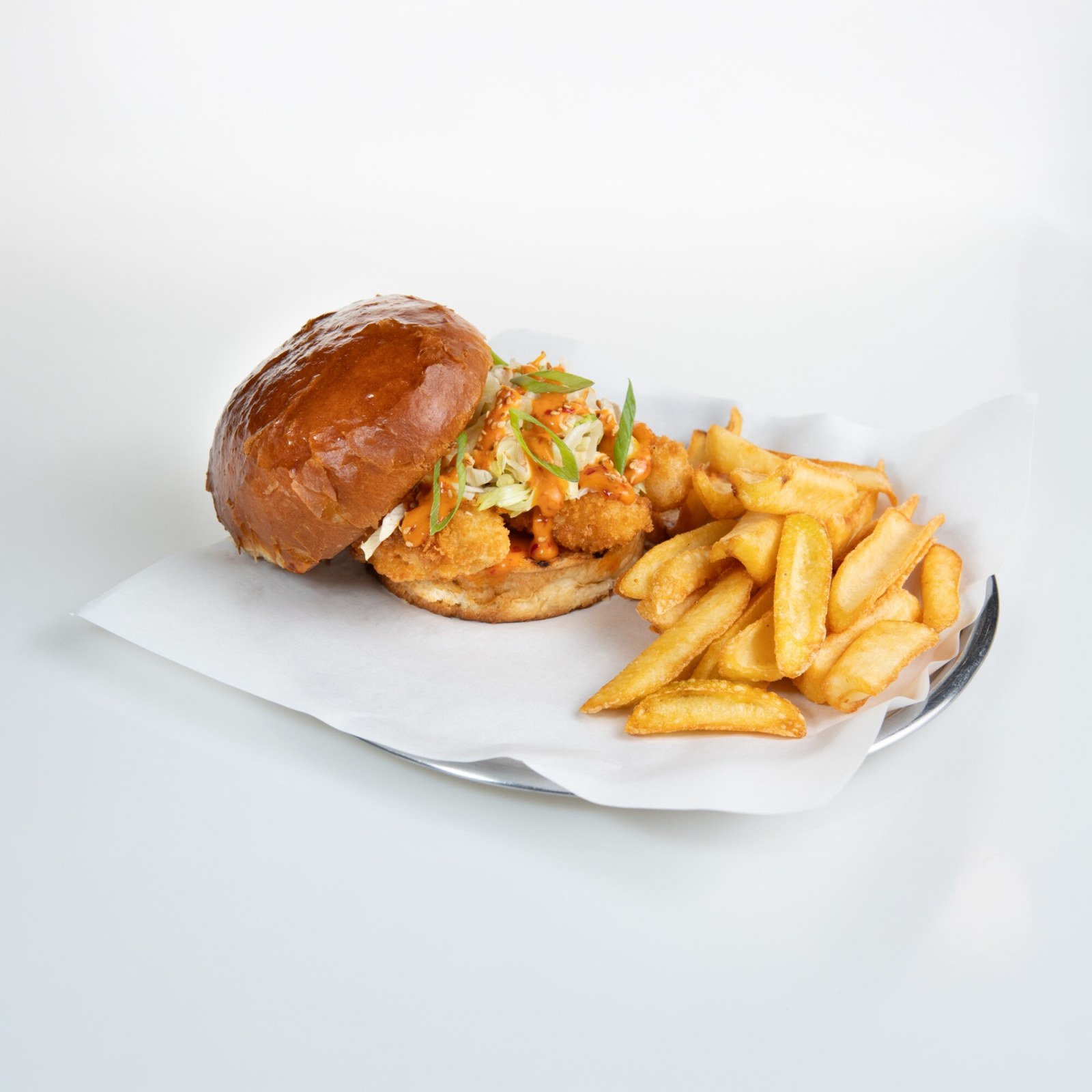 Thai Crispy Prawn Burger (Acılı)
