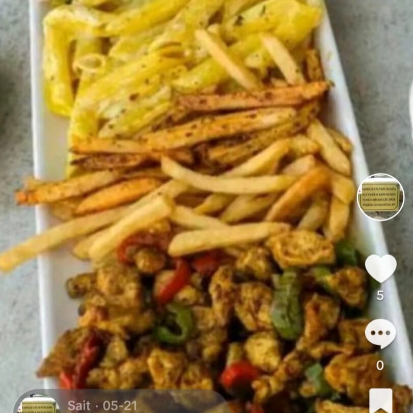 Köri Soslu Mantarlı Tavuk