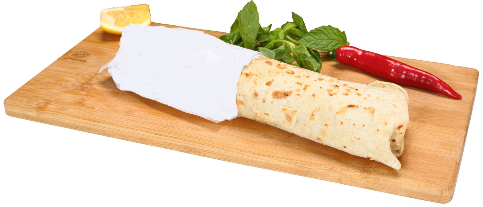 Hatay Usulü Şavurma Ketçaplı Mayonezli Tavuk Döner Dürüm 100 Gram