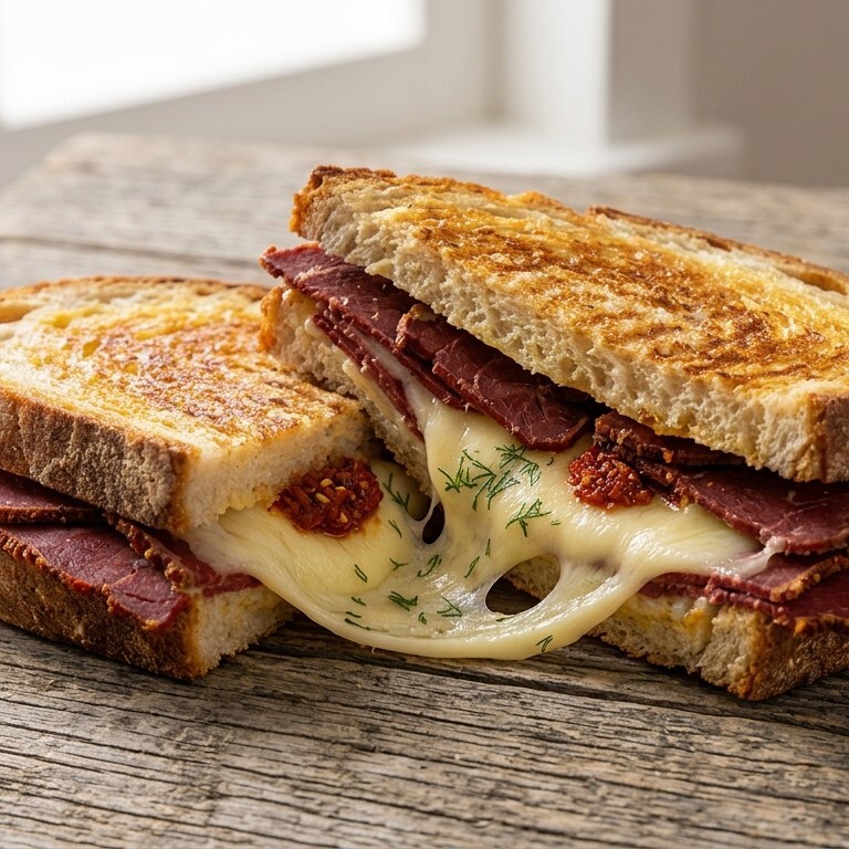 Pastırmalı Kaşarlı Tost