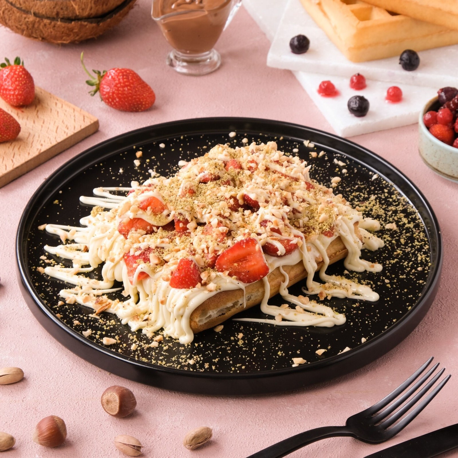 Çilekli Waffle