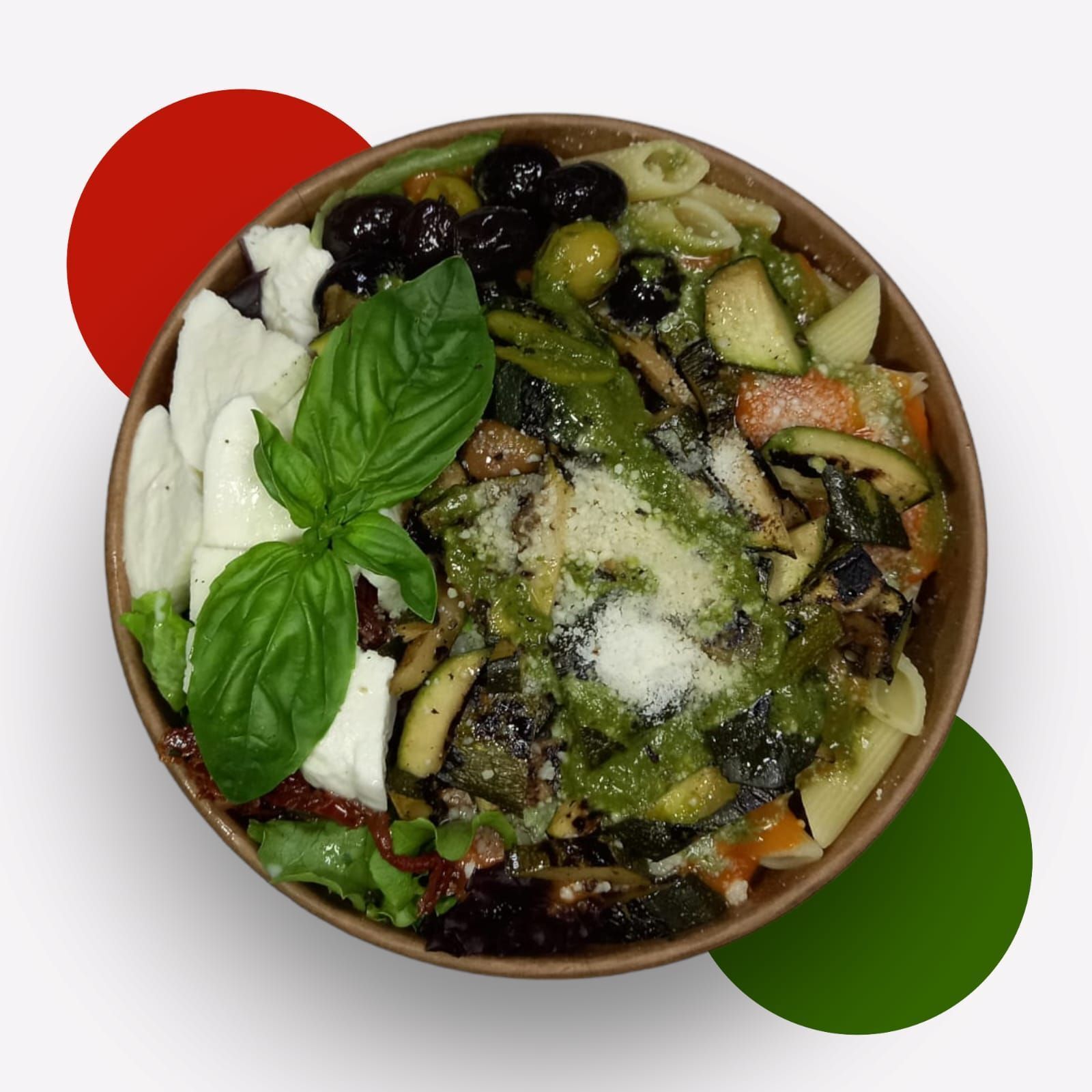 Izgara Kabaklı Mozzarellalı Kase (Grilled Zucchini with Mozzarella)