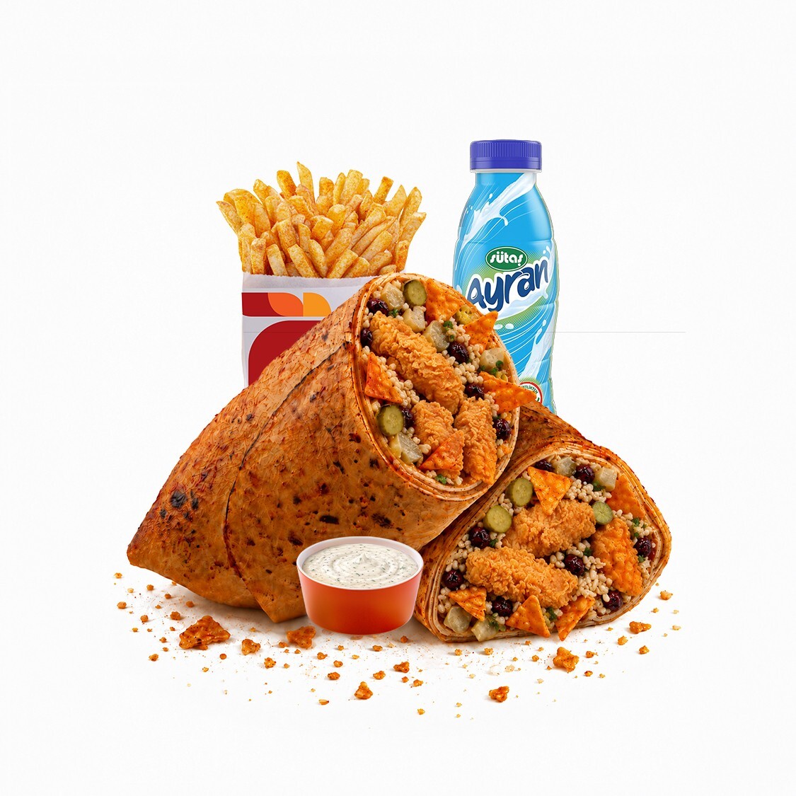 Tenders Doritos Burrito Menü