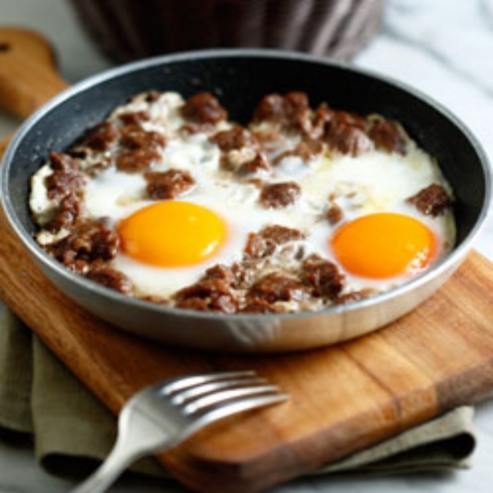 Tereyağlı Kavurmalı Yumurta