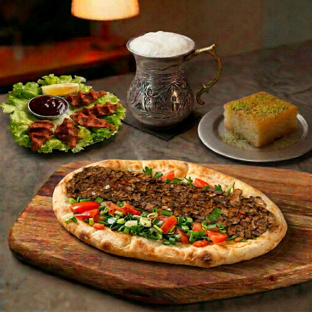 Kuzu Ciğer Kavurma Menü | Çiğ Köfte + Ayran + Revani