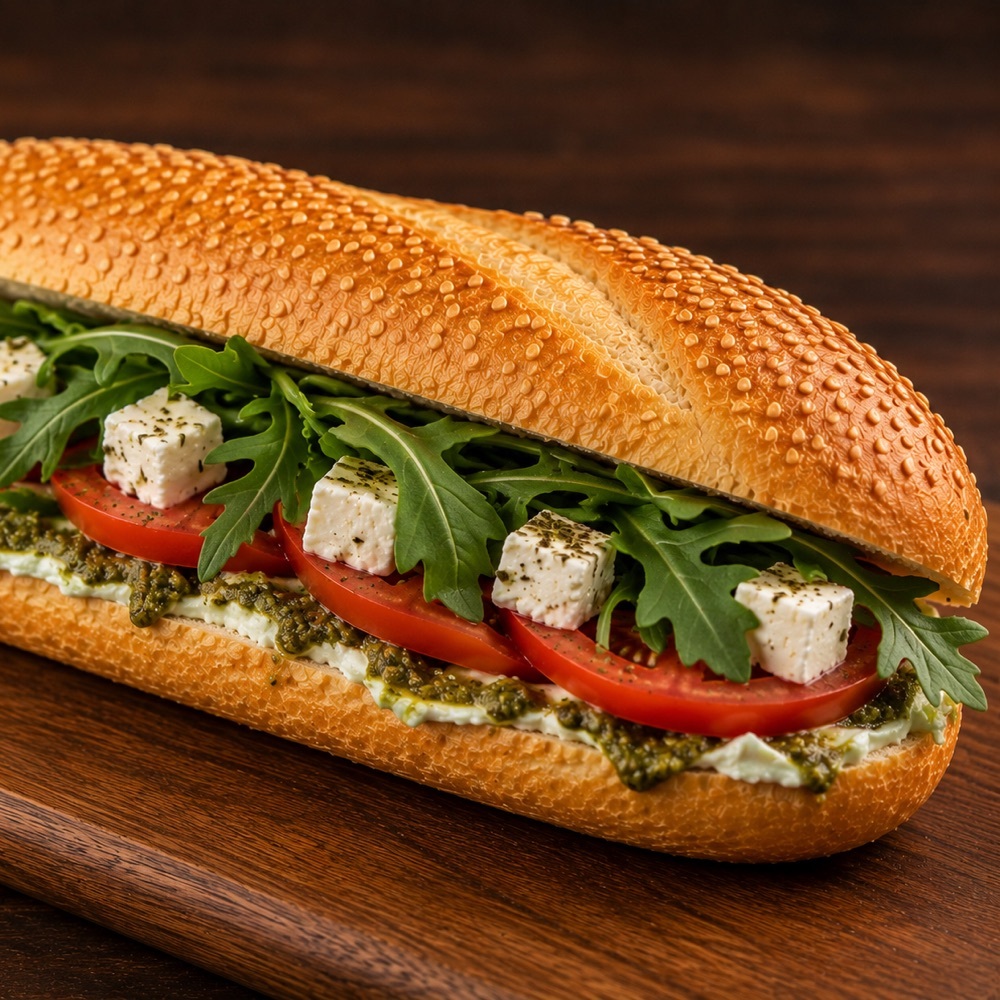 Pesto Soslu Sandviç