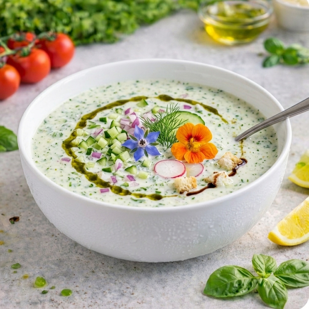 Soğuk Ayran Aşı Çorba
