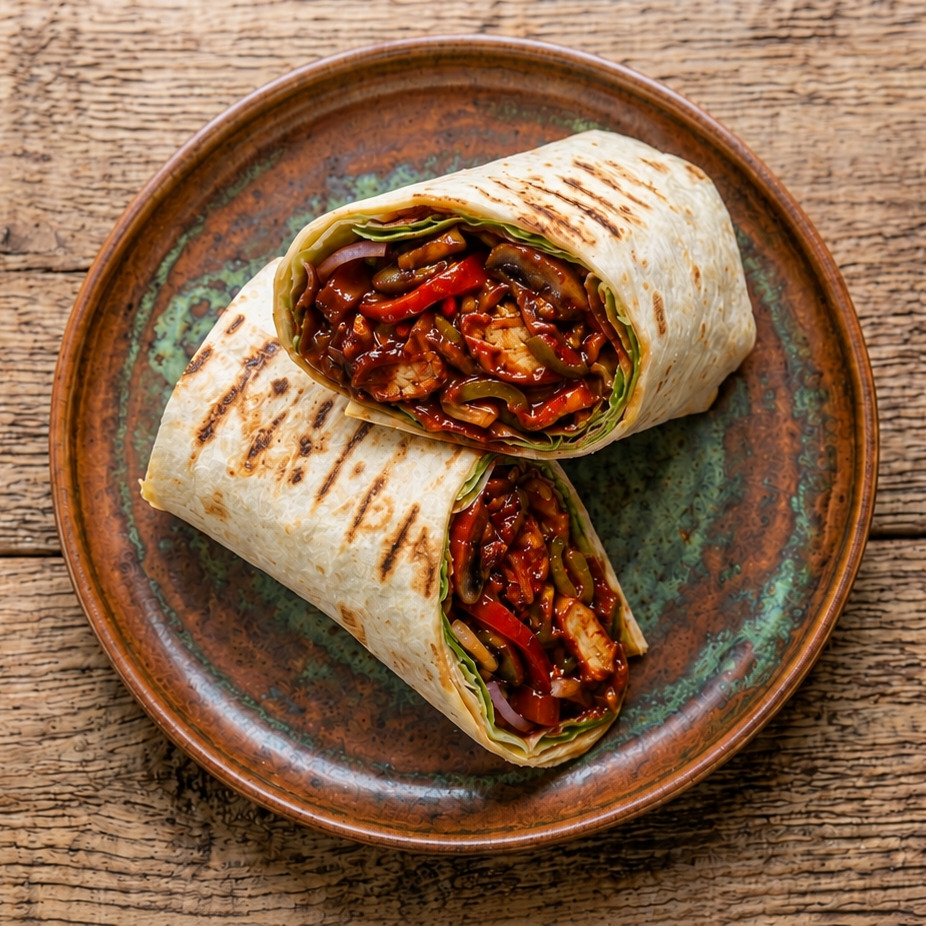 Acılı Köri Soslu Tavuk Wrap