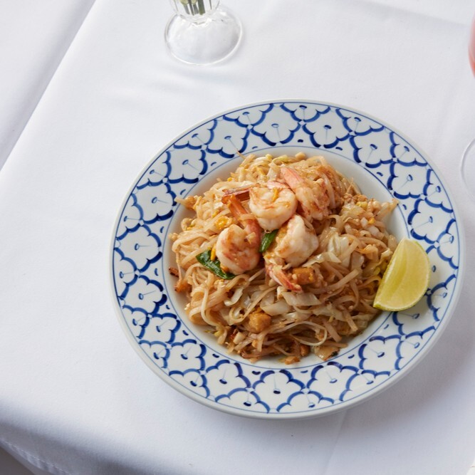 Glüten Free & Tay Usulü Karidesli Noodle