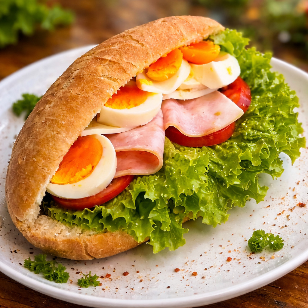 Yumurtalı & Füme Hindi Sandviç