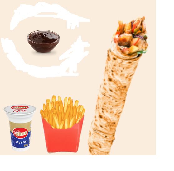 Hatay Usulü Zurna Döner Dürüm & Patates Kızartması Menü