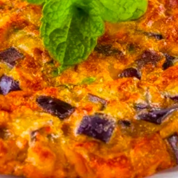 Patlıcanlı Omlet