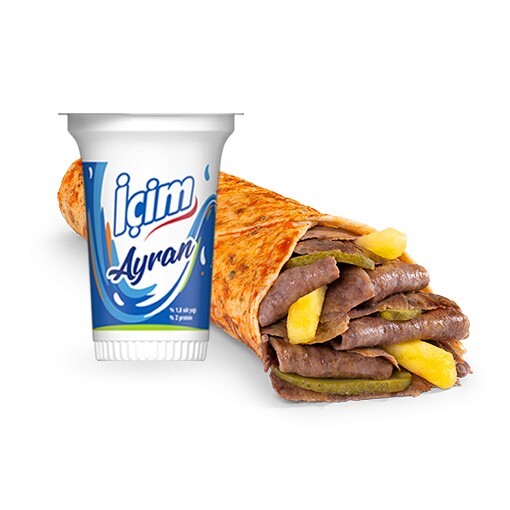 Ekonomik Et Döner Dürüm Menü (M)