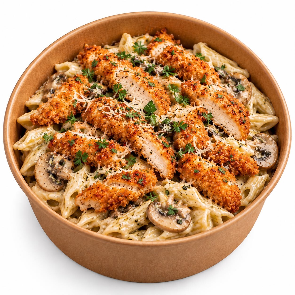 Dağ Kekikli Çıtır Tavuklu Penne