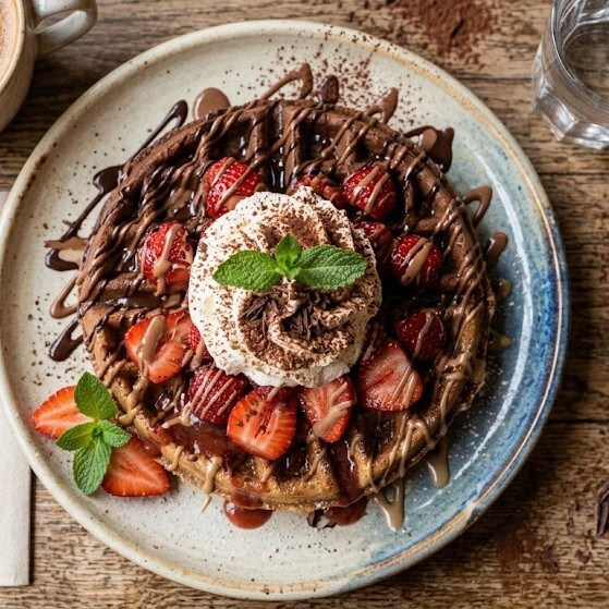 Çilekli Waffle