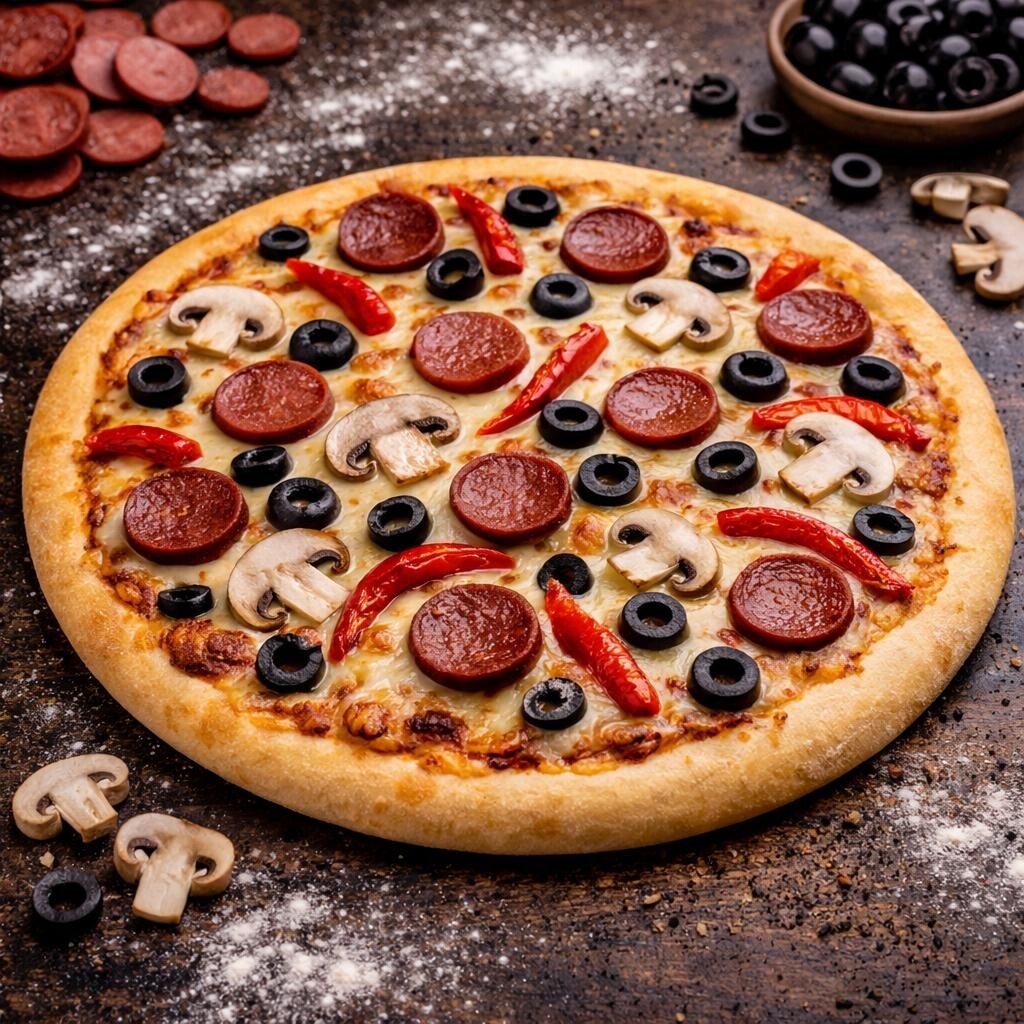 Altı Patlar Pizza (Büyük)