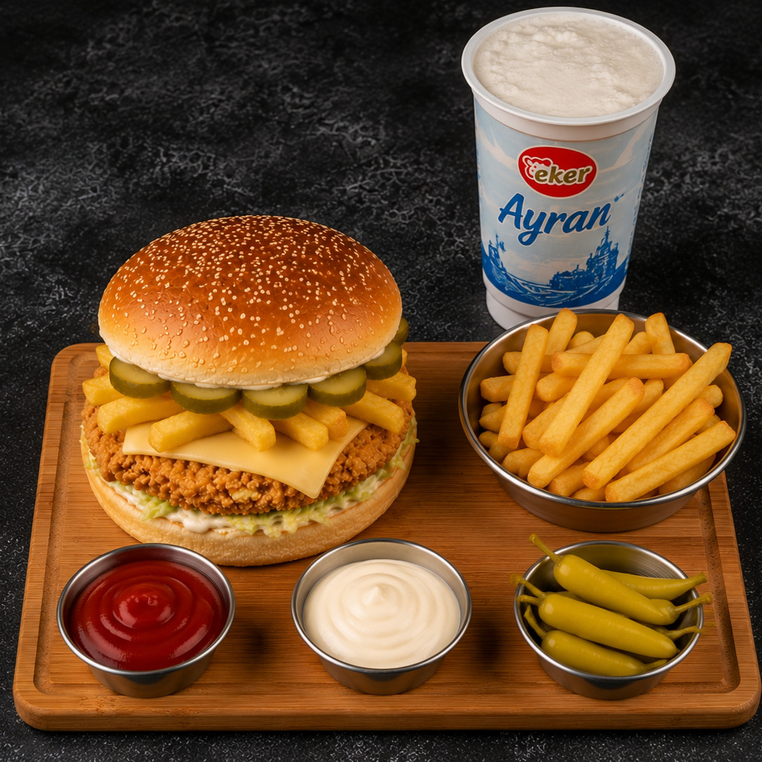 Tavuk Burger 100 Gr Menü