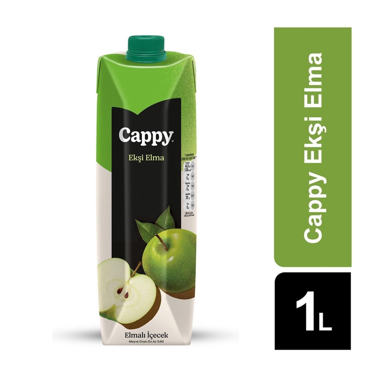 Cappy Ekşi Elma 1L