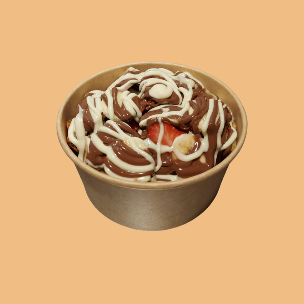 4 Soslu, Waffle Bowl (Tek Kişilik)