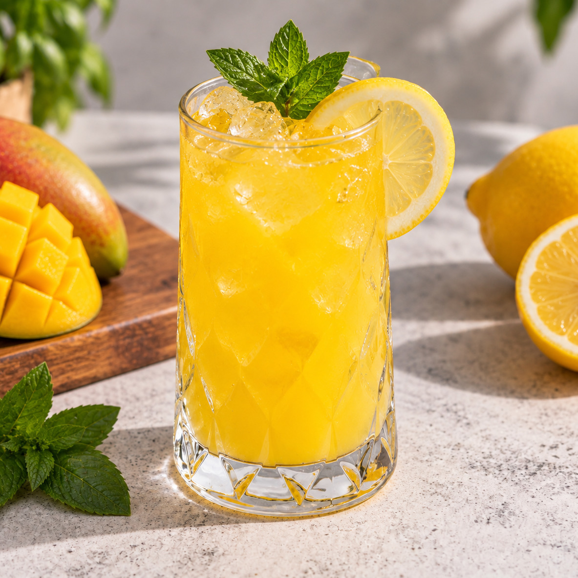 Ev Yapımı Mangolu Limonata 330 ml