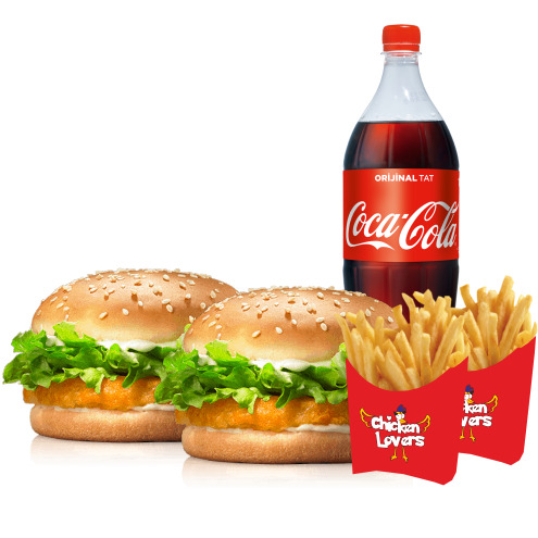 İkili Nugget Burger Menü